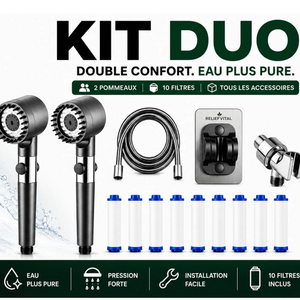 Pommeau de Douche Filtrant Anti-Calcaire ReliefVital