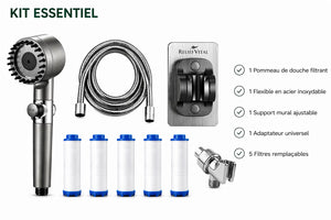 Pommeau de Douche Filtrant Anti-Calcaire ReliefVital